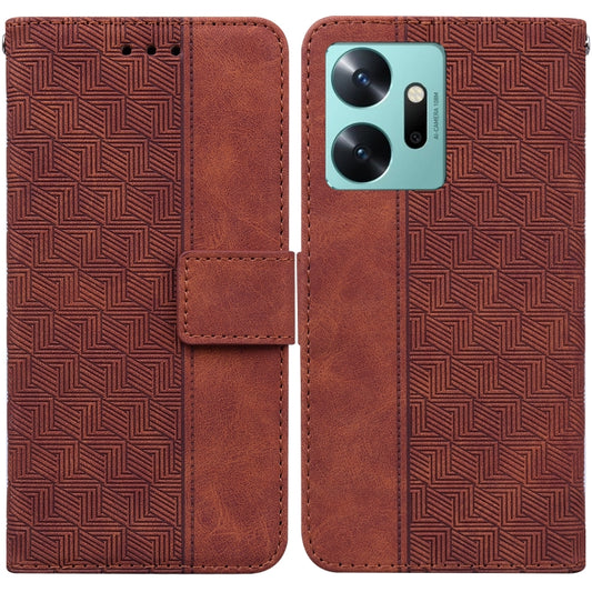 Geometric Embossed Leather Phone Case, For Infinix Zero 20, For Tecno Spark Go 2023 / Pop 7 Pro, For Honor 70, For Honor 80