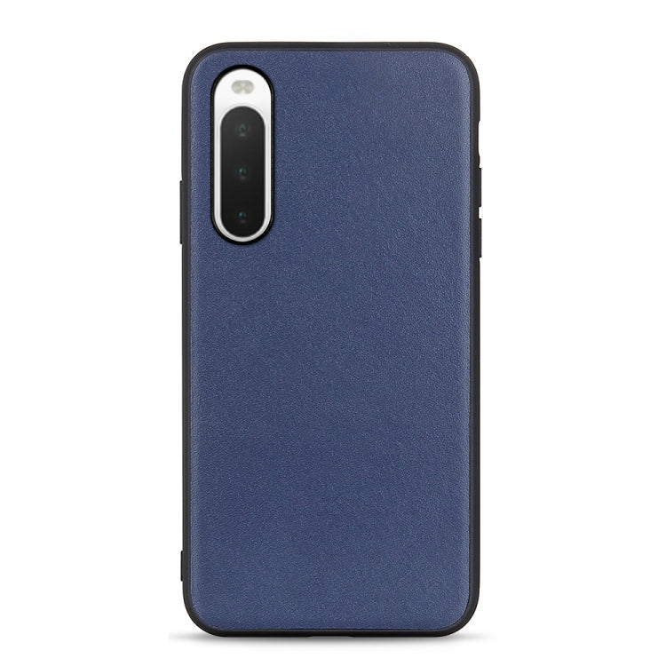 Lambskin Texture Genuine Leather Phone Case, For Sony Xperia 1 V, For Sony Xperia 10 V