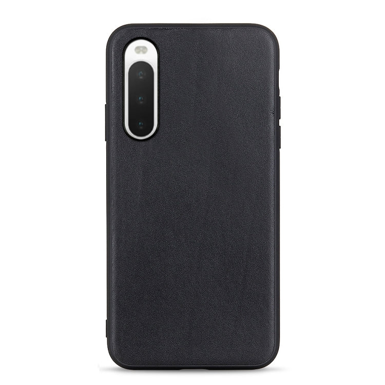 Lambskin Texture Genuine Leather Phone Case, For Sony Xperia 1 V, For Sony Xperia 10 V