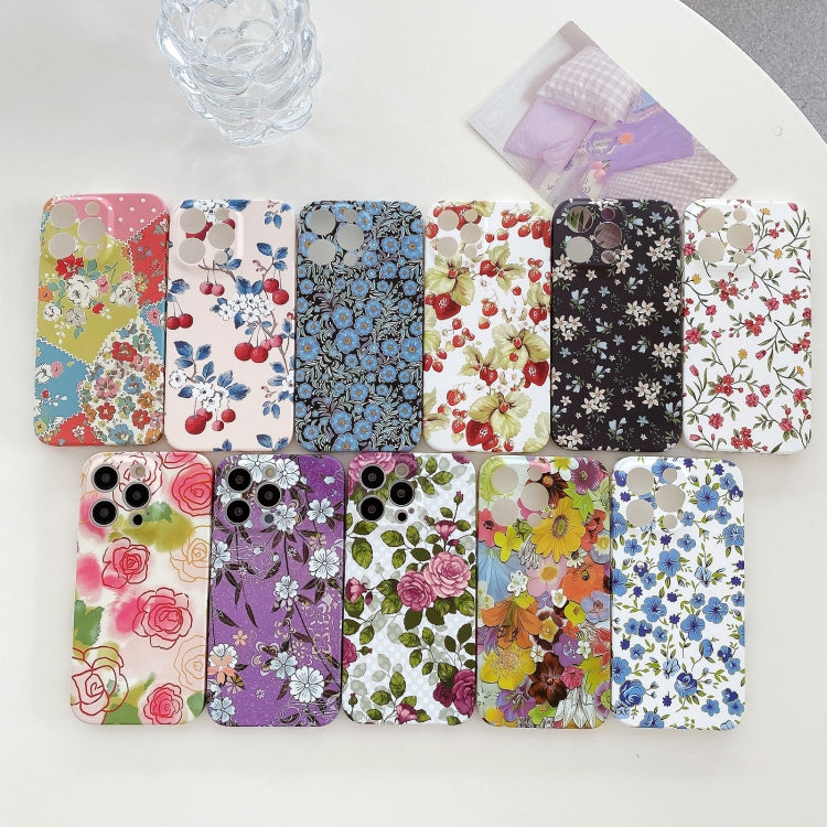 Water Sticker Flower Pattern PC Phone Case, For iPhone 11 Pro Max, For iPhone 11 Pro