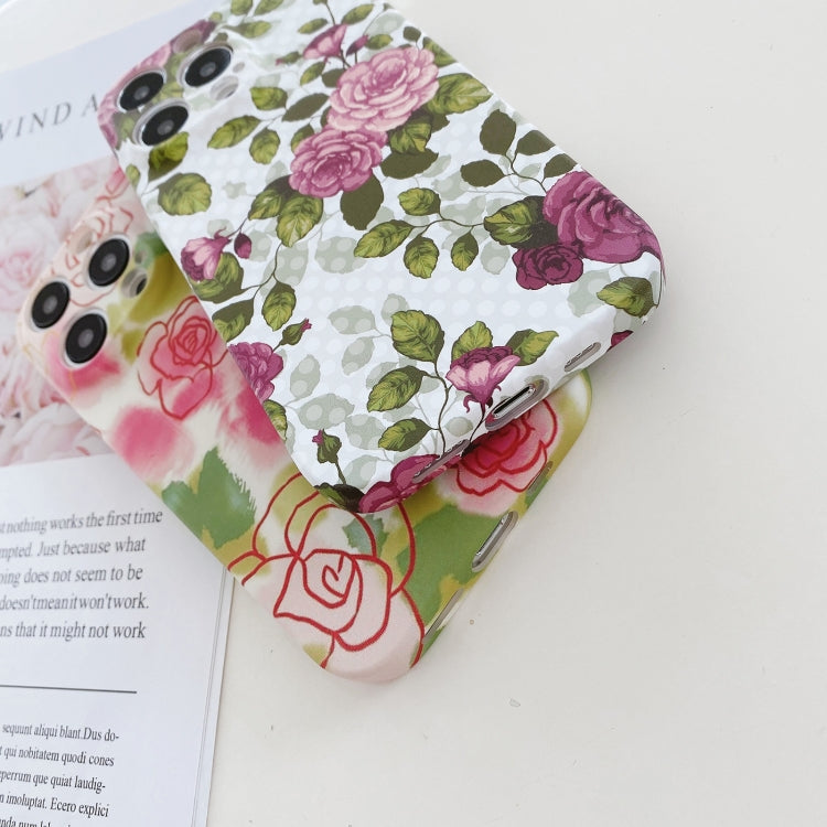 Water Sticker Flower Pattern PC Phone Case, For iPhone 11 Pro Max, For iPhone 11 Pro