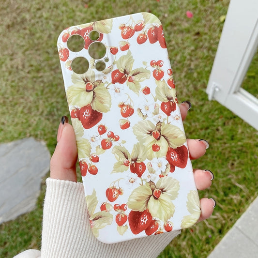 Water Sticker Flower Pattern PC Phone Case, For iPhone 11