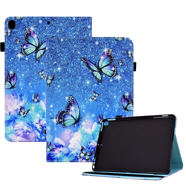 Colored Drawing Stitching Elastic Band Leather Smart Tablet Case, For iPad 10.2 2020 / 2019 / 10.5 2019, For iPad 10th Gen 10.9 2022, For iPad Air 10.9 2022/2020 / Pro 11 2021/2020, For iPad 9 / 8 / 6 / 5, For iPad mini 2024 / mini 6