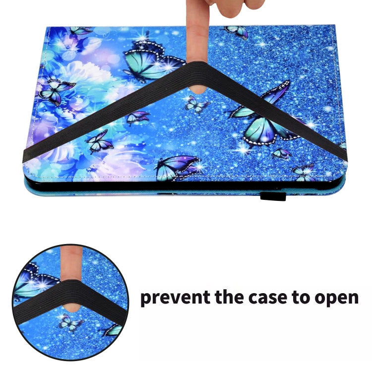 Colored Drawing Stitching Elastic Band Leather Smart Tablet Case, For iPad 10.2 2020 / 2019 / 10.5 2019, For iPad 10th Gen 10.9 2022, For iPad Air 10.9 2022/2020 / Pro 11 2021/2020, For iPad 9 / 8 / 6 / 5, For iPad mini 2024 / mini 6