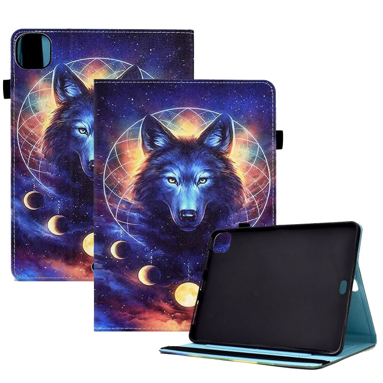 Colored Drawing Stitching Elastic Band Leather Smart Tablet Case, For iPad 10.2 2020 / 2019 / 10.5 2019, For iPad 10th Gen 10.9 2022, For iPad Air 10.9 2022/2020 / Pro 11 2021/2020, For iPad 9 / 8 / 6 / 5, For iPad mini 2024 / mini 6