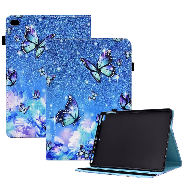 Colored Drawing Stitching Elastic Band Leather Smart Tablet Case, For iPad 10.2 2020 / 2019 / 10.5 2019, For iPad 10th Gen 10.9 2022, For iPad Air 10.9 2022/2020 / Pro 11 2021/2020, For iPad 9 / 8 / 6 / 5, For iPad mini 2024 / mini 6