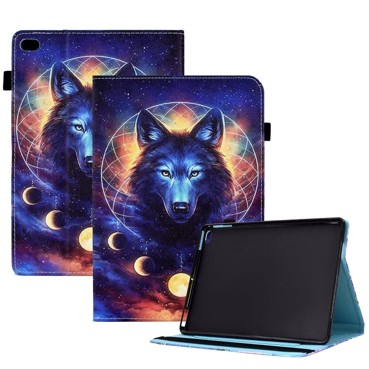 Colored Drawing Stitching Elastic Band Leather Smart Tablet Case, For iPad 10.2 2020 / 2019 / 10.5 2019, For iPad 10th Gen 10.9 2022, For iPad Air 10.9 2022/2020 / Pro 11 2021/2020, For iPad 9 / 8 / 6 / 5, For iPad mini 2024 / mini 6