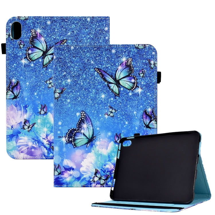 Colored Drawing Stitching Elastic Band Leather Smart Tablet Case, For iPad 10.2 2020 / 2019 / 10.5 2019, For iPad 10th Gen 10.9 2022, For iPad Air 10.9 2022/2020 / Pro 11 2021/2020, For iPad 9 / 8 / 6 / 5, For iPad mini 2024 / mini 6