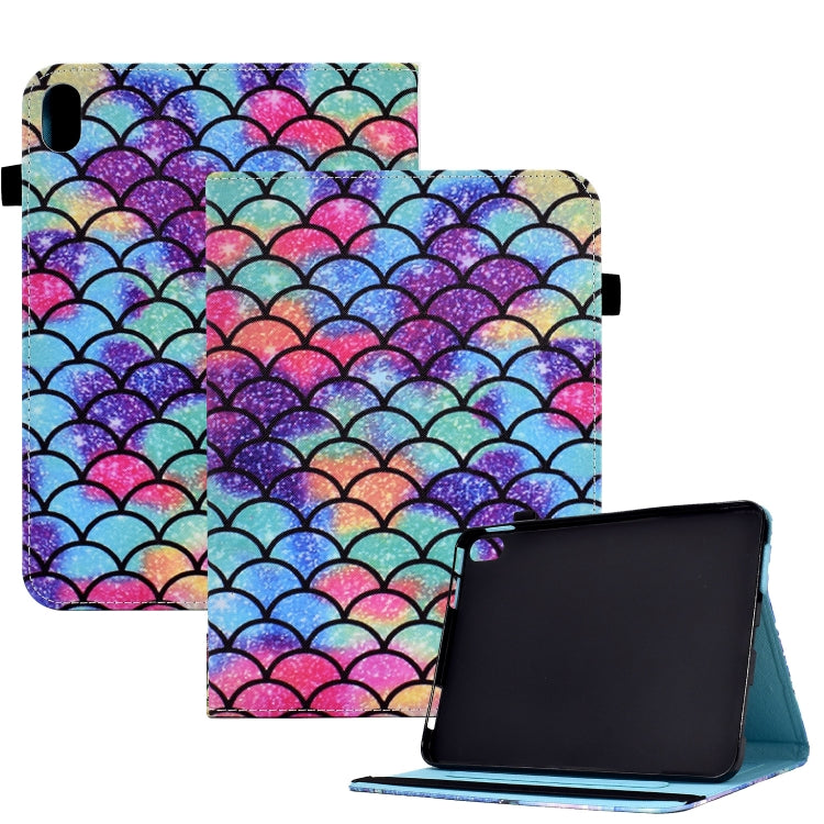 Colored Drawing Stitching Elastic Band Leather Smart Tablet Case, For iPad 10.2 2020 / 2019 / 10.5 2019, For iPad 10th Gen 10.9 2022, For iPad Air 10.9 2022/2020 / Pro 11 2021/2020, For iPad 9 / 8 / 6 / 5, For iPad mini 2024 / mini 6