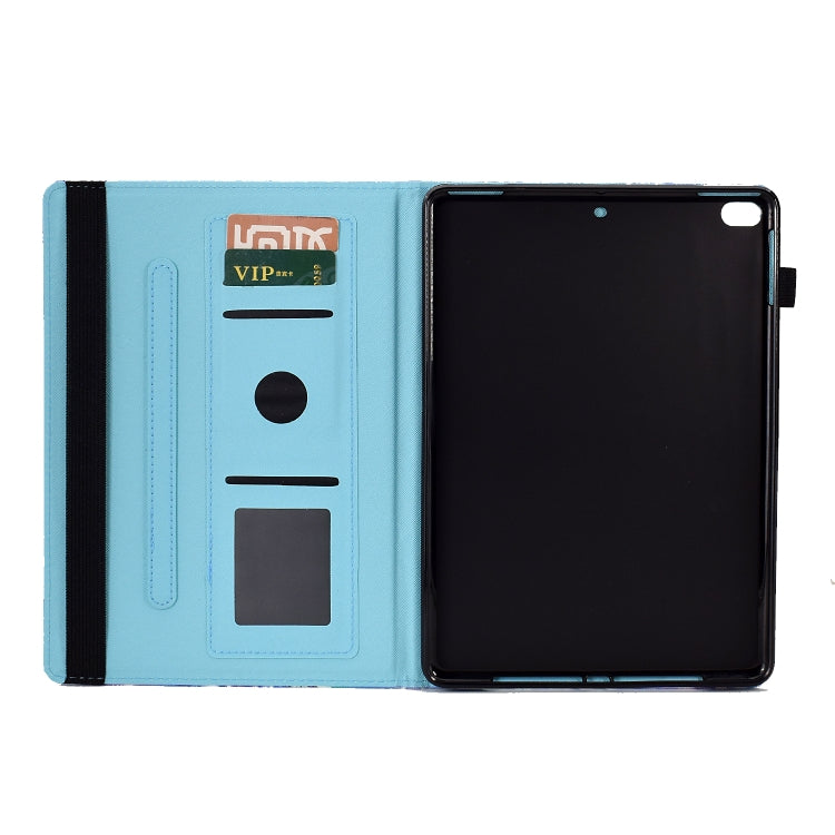 Colored Drawing Stitching Elastic Band Leather Smart Tablet Case, For iPad mini 5/4/3/2/1