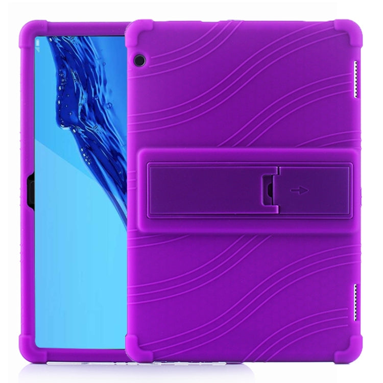 Tablet PC Silicone Protective Case with Invisible Bracket, For Huawei MediaPad T5, For Lenovo Tab M10, For Lenovo Tab E10, For iPad 6 (9.7 Universal)