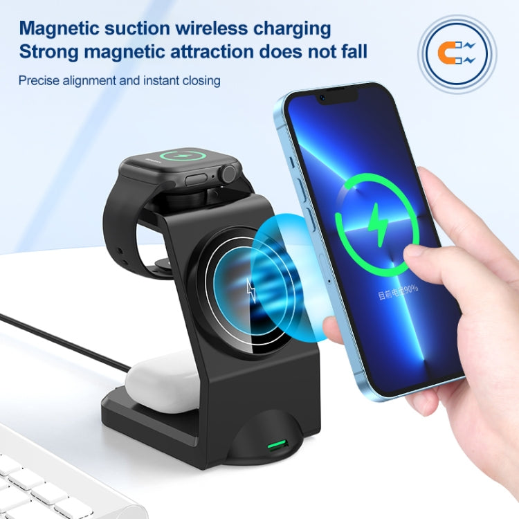 WT-158 Magnetic Multi in one wireless Charger, Multi in one