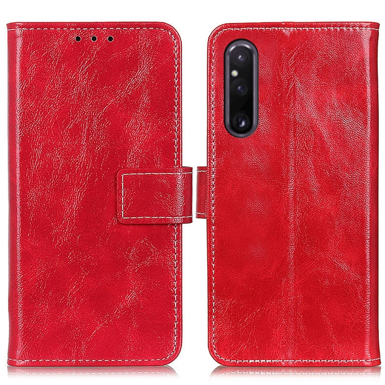 Retro Crazy Horse Texture Horizontal Flip Leather Phone Case, For Sony Xperia 1 V, For Sony Xperia 10 V