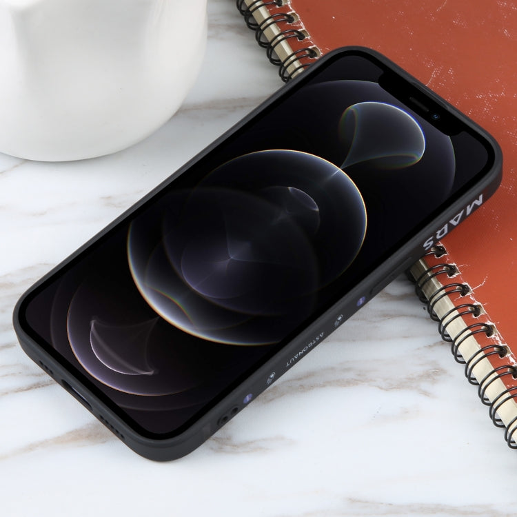Astronaut Pattern Silicone Straight Edge Phone Case, For iPhone 12 Pro Max, For iPhone 11, For iPhone 11 Pro