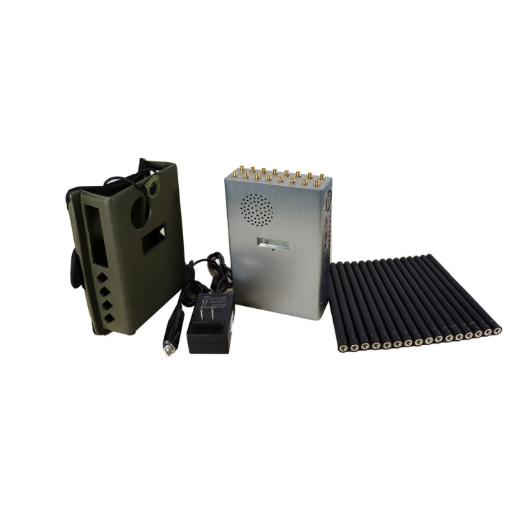 Handheld 18 Bands 2G 3G 4G 5G Wi-Fi GPS UHF VHF Cellphone Signal Jammer, JAX-121A-18