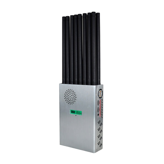 Handheld 18 Bands 2G 3G 4G 5G Wi-Fi GPS UHF VHF Cellphone Signal Jammer, JAX-121A-18