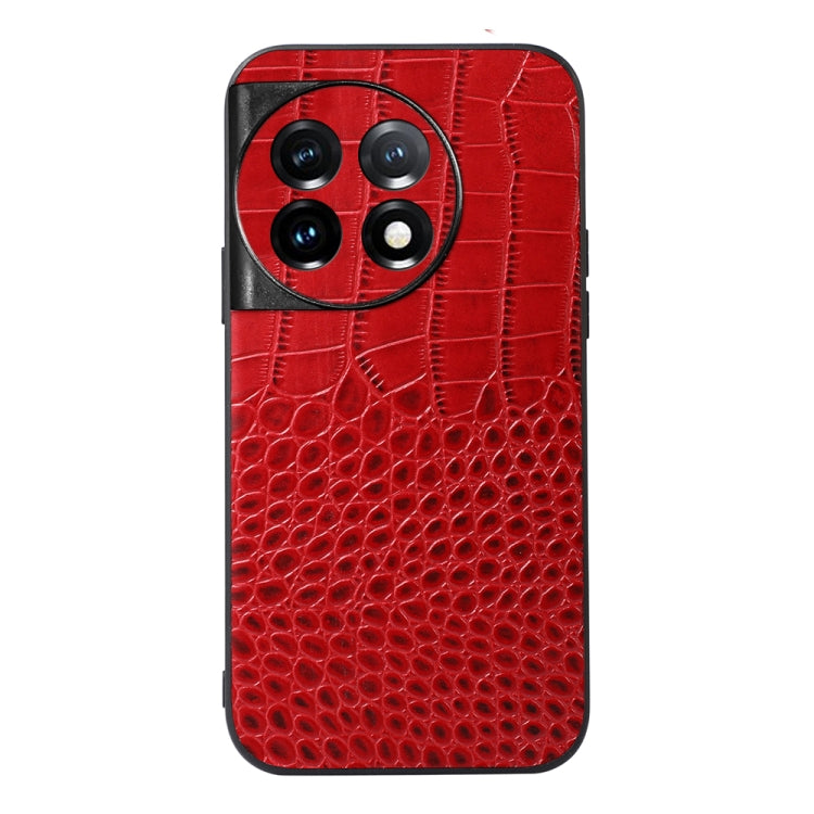 Crocodile Texture Genuine Leather Phone Case, For OnePlus 11, For OnePlus 11R/Ace 2, For Sony Xperia 1 V, For Samsung Galaxy A24 4G