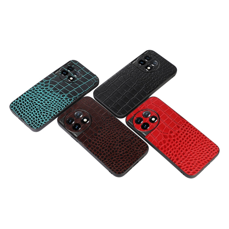 Crocodile Texture Genuine Leather Phone Case, For OnePlus 11, For OnePlus 11R/Ace 2, For Sony Xperia 1 V, For Samsung Galaxy A24 4G