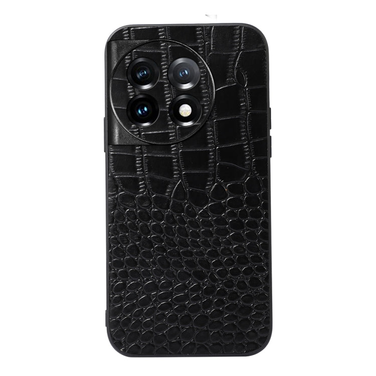 Crocodile Texture Genuine Leather Phone Case, For OnePlus 11, For OnePlus 11R/Ace 2, For Sony Xperia 1 V, For Samsung Galaxy A24 4G