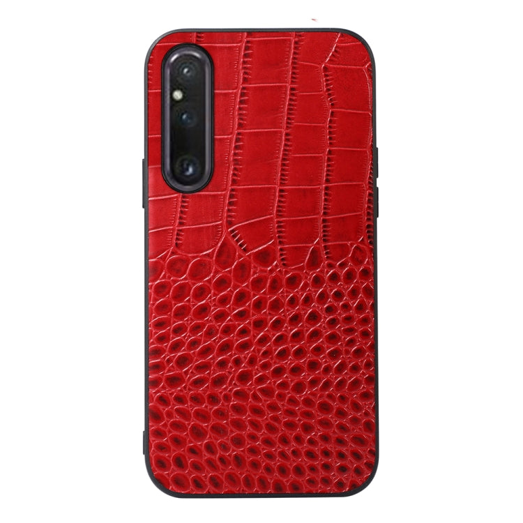 Crocodile Texture Genuine Leather Phone Case, For OnePlus 11, For OnePlus 11R/Ace 2, For Sony Xperia 1 V, For Samsung Galaxy A24 4G