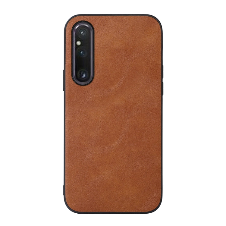 Cowhide Texture PU Phone Case, For Sony Xperia 1 V, For Samsung Galaxy A24 4G