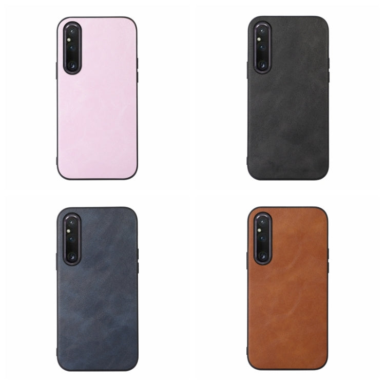 Cowhide Texture PU Phone Case, For Sony Xperia 1 V, For Samsung Galaxy A24 4G