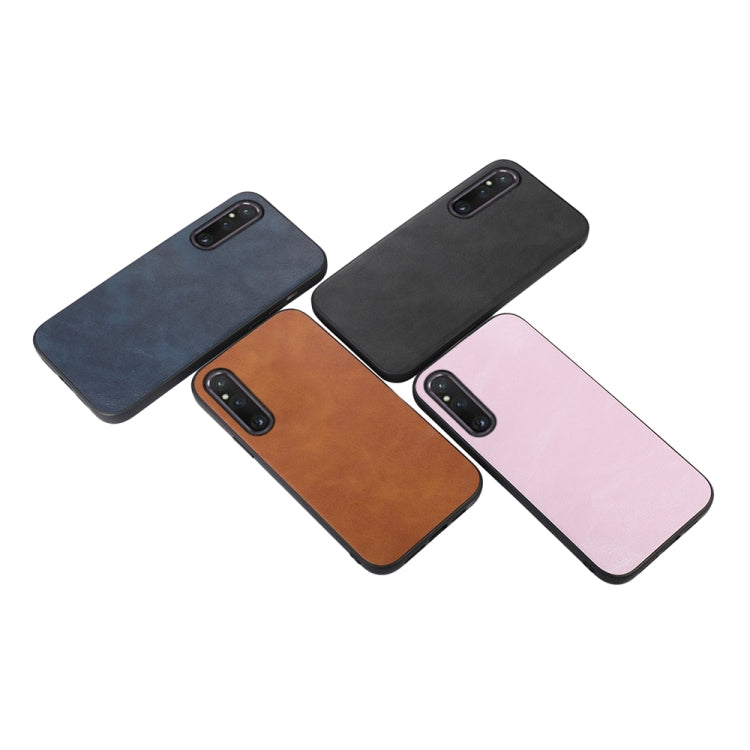 Cowhide Texture PU Phone Case, For Sony Xperia 1 V, For Samsung Galaxy A24 4G