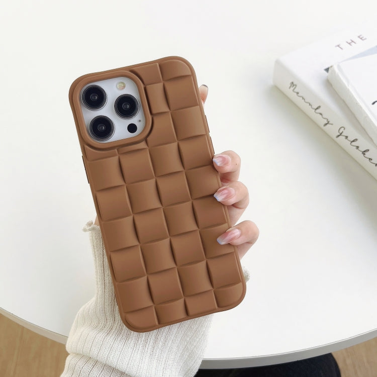 3D Cube Weave Texture Skin Feel Phone Case, For iPhone 11 Pro Max