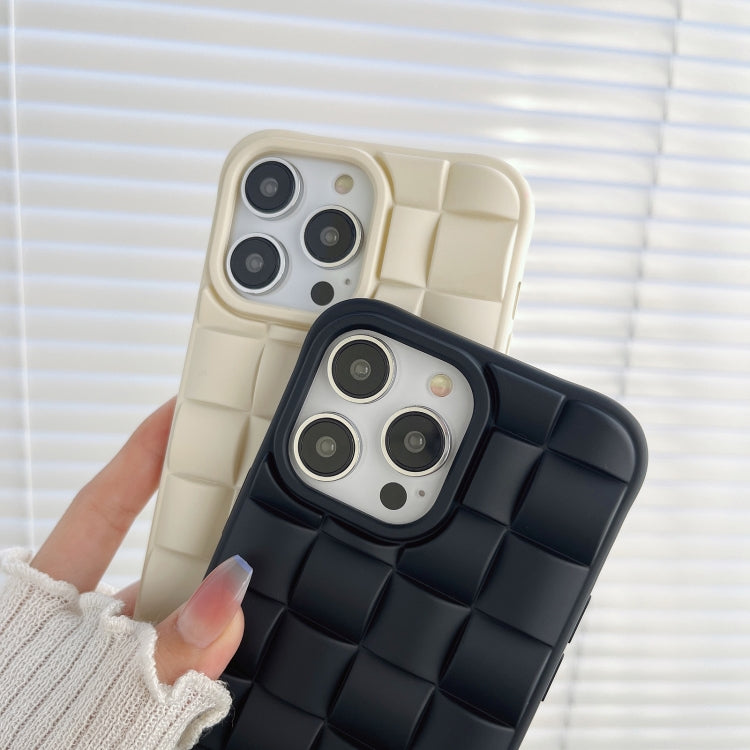 3D Cube Weave Texture Skin Feel Phone Case, For iPhone 11 Pro Max
