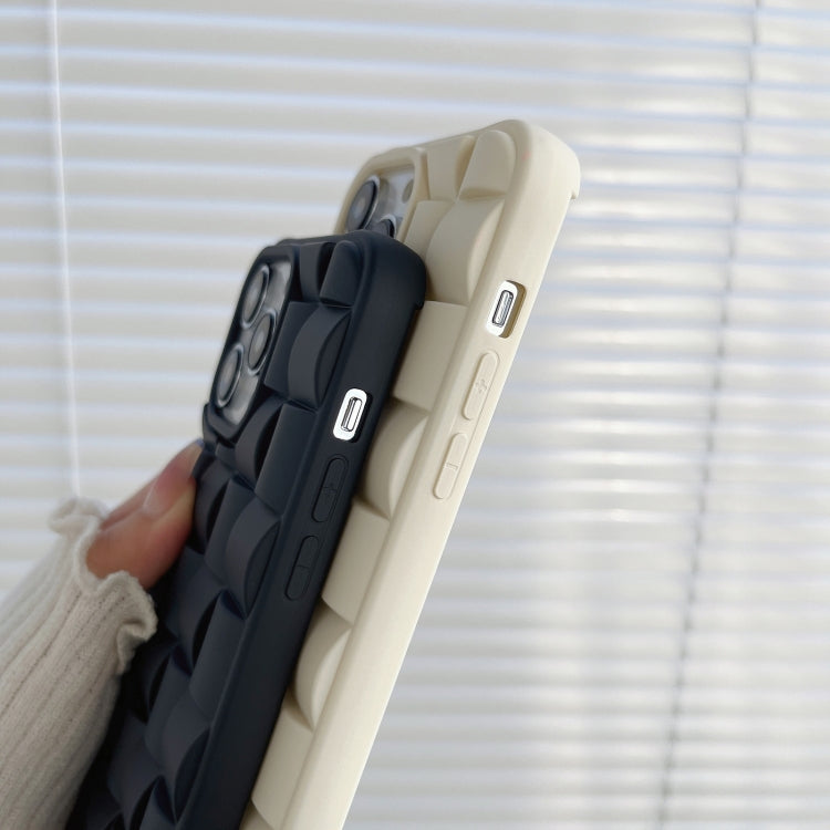 3D Cube Weave Texture Skin Feel Phone Case, For iPhone 11 Pro Max