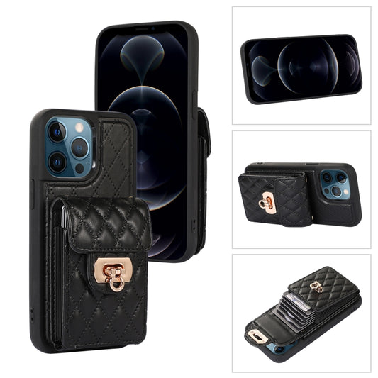 Card Slot Leather Phone Case with Short Lanyard, For iPhone 12 / 12 Pro, For iPhone 11 Pro Max, For iPhone 11 Pro, For iPhone 11