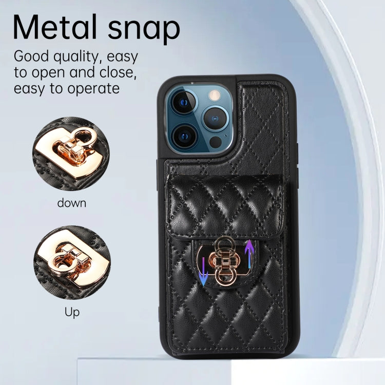 Card Slot Leather Phone Case with Short Lanyard, For iPhone 12 / 12 Pro, For iPhone 11 Pro Max, For iPhone 11 Pro, For iPhone 11
