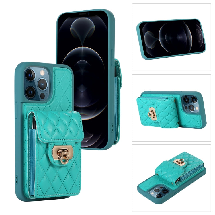 Card Slot Leather Phone Case with Short Lanyard, For iPhone 12 / 12 Pro, For iPhone 11 Pro Max, For iPhone 11 Pro, For iPhone 11