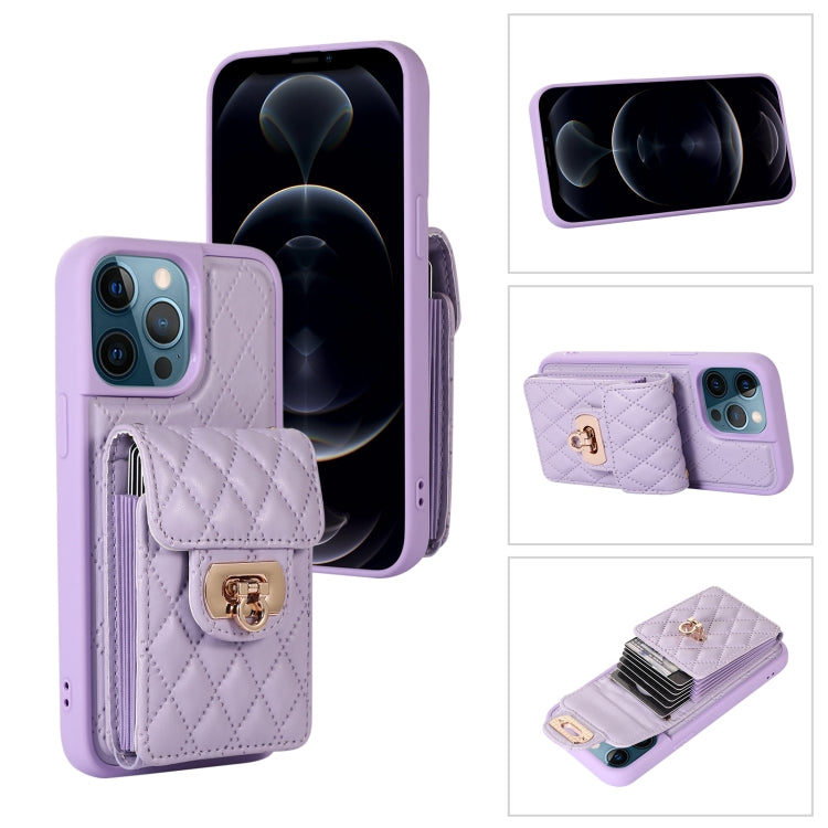 Card Slot Leather Phone Case with Short Lanyard, For iPhone 12 / 12 Pro, For iPhone 11 Pro Max, For iPhone 11 Pro, For iPhone 11