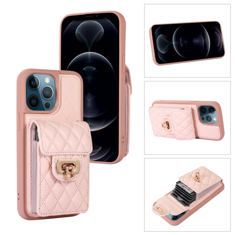 Card Slot Leather Phone Case with Short Lanyard, For iPhone 12 / 12 Pro, For iPhone 11 Pro Max, For iPhone 11 Pro, For iPhone 11