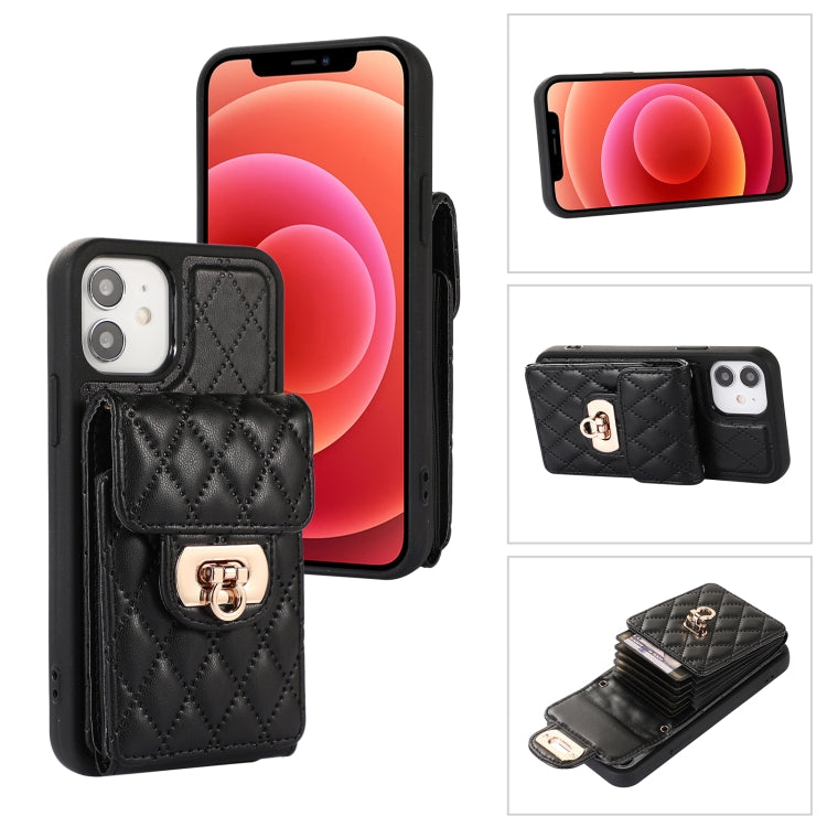 Card Slot Leather Phone Case with Short Lanyard, For iPhone 12 / 12 Pro, For iPhone 11 Pro Max, For iPhone 11 Pro, For iPhone 11
