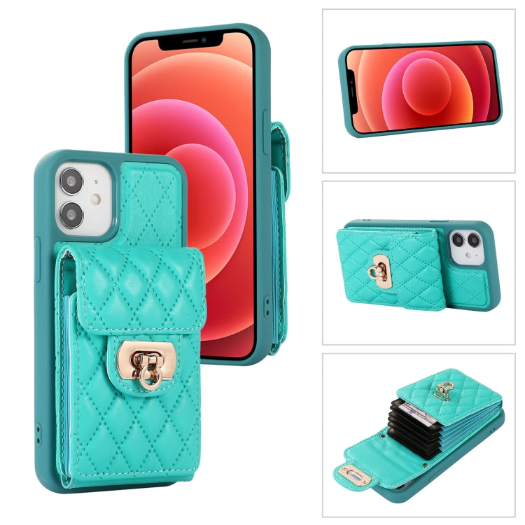Card Slot Leather Phone Case with Short Lanyard, For iPhone 12 / 12 Pro, For iPhone 11 Pro Max, For iPhone 11 Pro, For iPhone 11