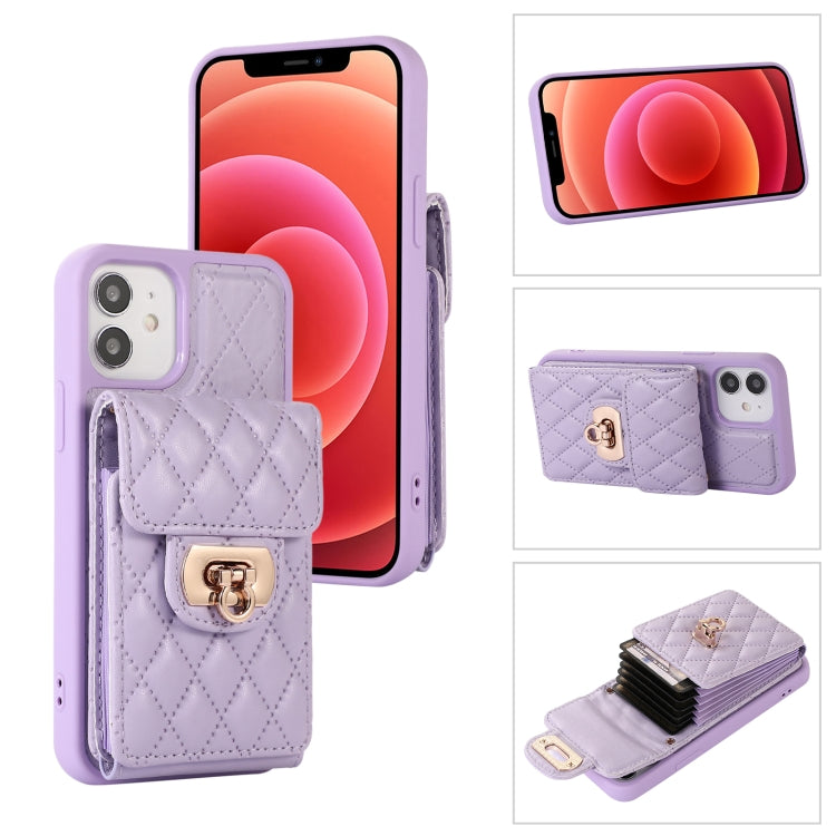 Card Slot Leather Phone Case with Short Lanyard, For iPhone 12 / 12 Pro, For iPhone 11 Pro Max, For iPhone 11 Pro, For iPhone 11