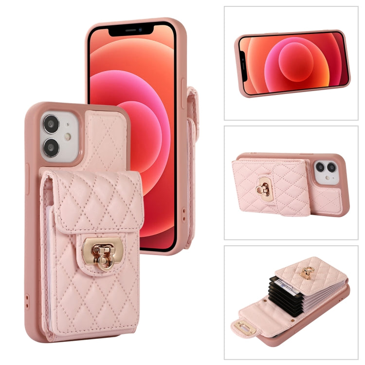 Card Slot Leather Phone Case with Short Lanyard, For iPhone 12 / 12 Pro, For iPhone 11 Pro Max, For iPhone 11 Pro, For iPhone 11