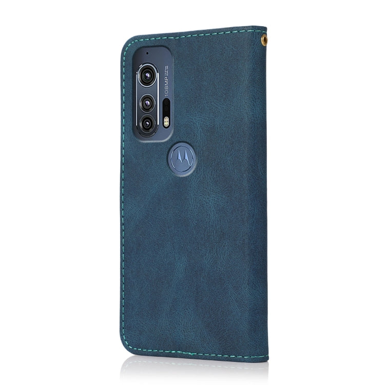 Dual-color Stitching Leather Phone Case