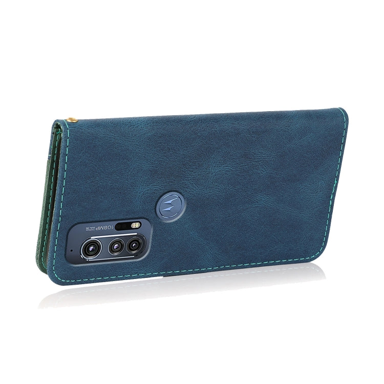 Dual-color Stitching Leather Phone Case