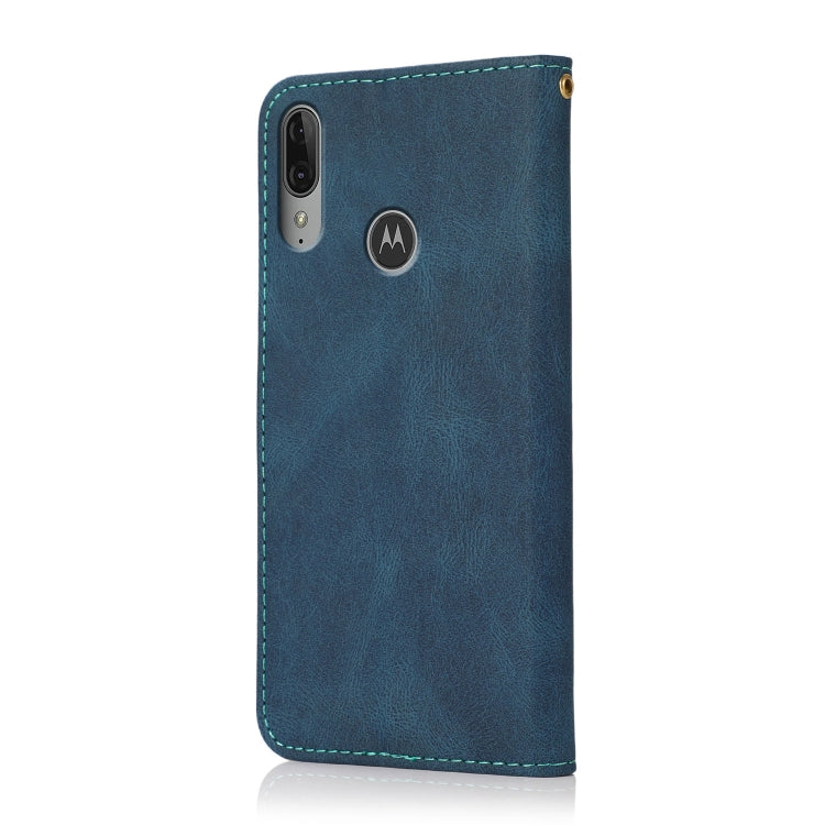 Dual-color Stitching Leather Phone Case