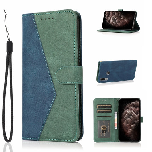 Dual-color Stitching Leather Phone Case