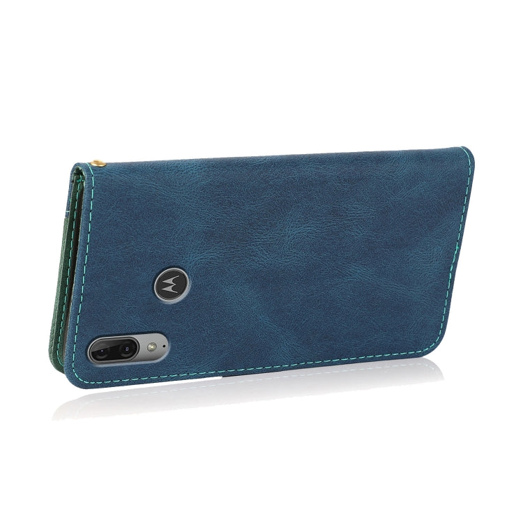 Dual-color Stitching Leather Phone Case