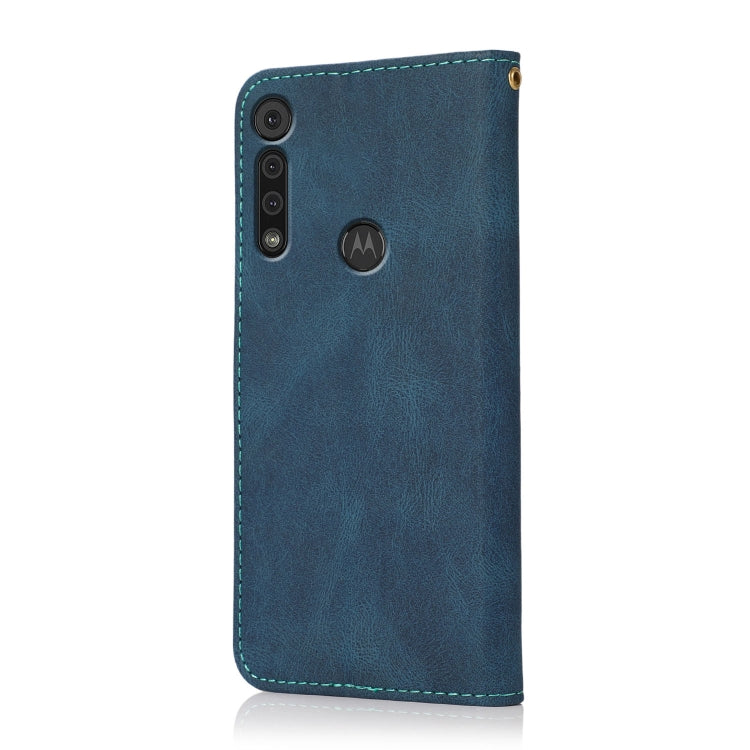 Dual-color Stitching Leather Phone Case