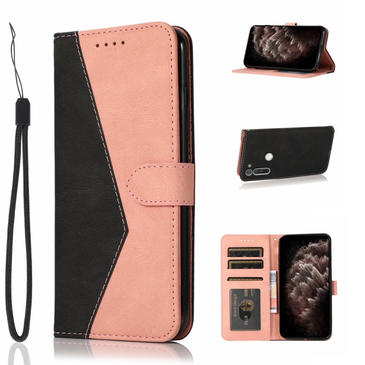 Dual-color Stitching Leather Phone Case