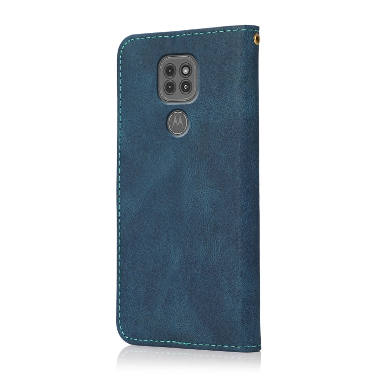 Dual-color Stitching Leather Phone Case, For Motorola Moto G9 / G9 Play / E7 Plus, For Motorola Moto G9 Plus, For Motorola Moto G10 / G20 / G30, For LG K41S / K51S, For LG K50 / Q60, For LG K52