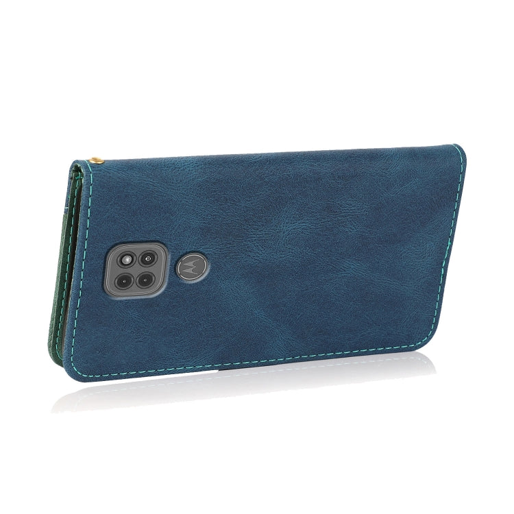 Dual-color Stitching Leather Phone Case