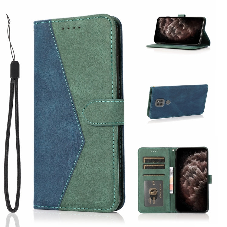 Dual-color Stitching Leather Phone Case