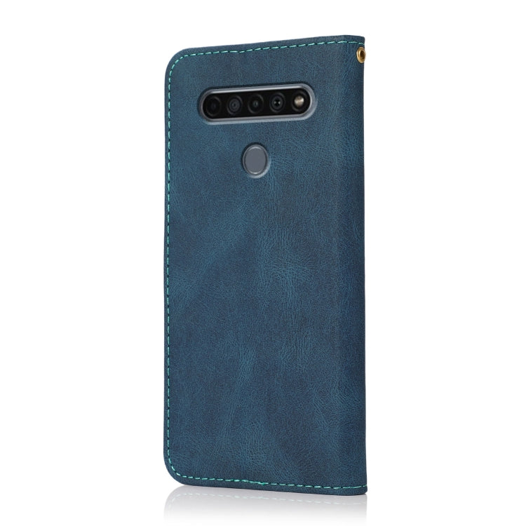 Dual-color Stitching Leather Phone Case, For LG K61, For LG Stylo 5, For Sony Xperia 1, For Sony Xperia 1 II, For Sony Xperia 1 III, For Sony Xperia 5